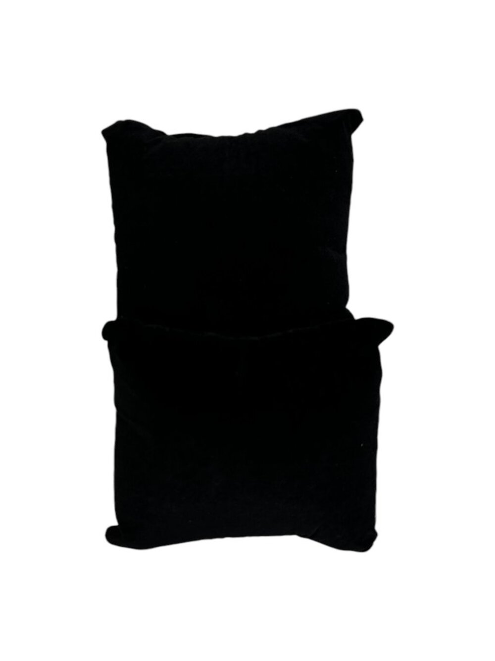 2 Black Velveteen Jewelry Display Pillows NIP Elegant Storage